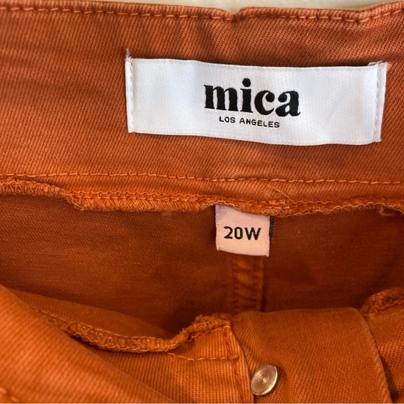 Mica Denim High Rise Wide Leg Pant Orange Size 20 - Picture 7 of 7